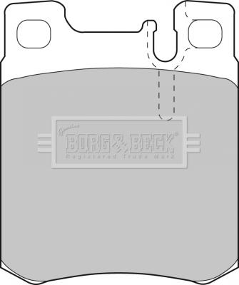 Borg & Beck BBP1462 - Тормозные колодки, дисковые, комплект autosila-amz.com