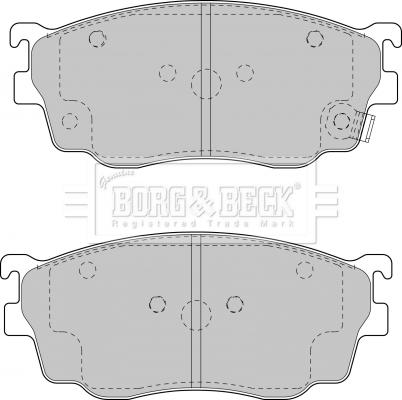 Borg & Beck BBP1404 - Тормозные колодки, дисковые, комплект autosila-amz.com