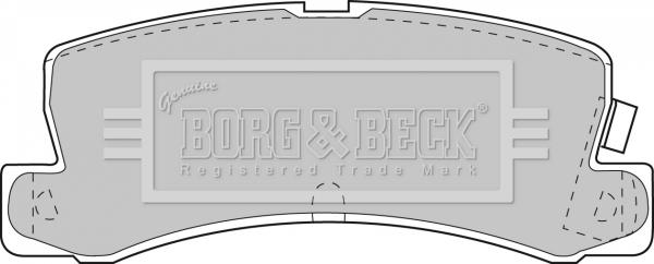 Borg & Beck BBP1405 - Тормозные колодки, дисковые, комплект autosila-amz.com