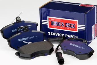 Borg & Beck BBP1406 - Тормозные колодки, дисковые, комплект autosila-amz.com
