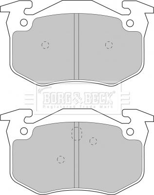 Borg & Beck BBP1401 - Тормозные колодки, дисковые, комплект autosila-amz.com