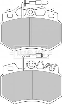 Borg & Beck BBP1403 - Тормозные колодки, дисковые, комплект autosila-amz.com