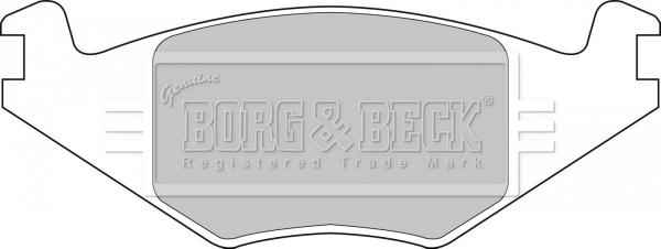 Borg & Beck BBP1415 - Тормозные колодки, дисковые, комплект autosila-amz.com