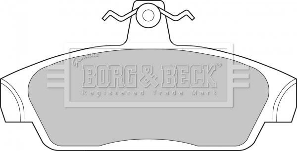Borg & Beck BBP1411 - Тормозные колодки, дисковые, комплект autosila-amz.com