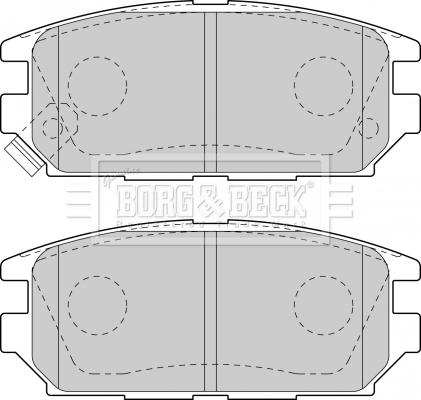 Borg & Beck BBP1489 - Тормозные колодки, дисковые, комплект autosila-amz.com