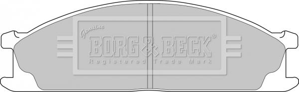 Borg & Beck BBP1486 - Тормозные колодки, дисковые, комплект autosila-amz.com