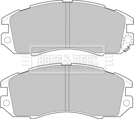 Borg & Beck BBP1480 - Тормозные колодки, дисковые, комплект autosila-amz.com