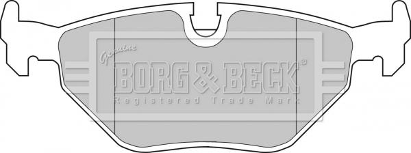 Borg & Beck BBP1483 - Тормозные колодки, дисковые, комплект autosila-amz.com