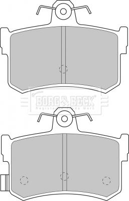 Borg & Beck BBP1482 - Тормозные колодки, дисковые, комплект autosila-amz.com