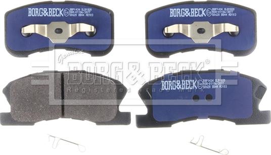 Borg & Beck BBP1434 - Тормозные колодки, дисковые, комплект autosila-amz.com