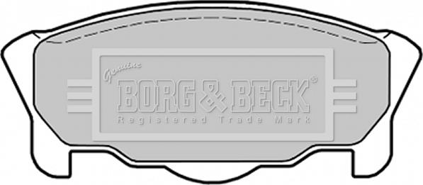 Borg & Beck BBP1431 - Тормозные колодки, дисковые, комплект autosila-amz.com