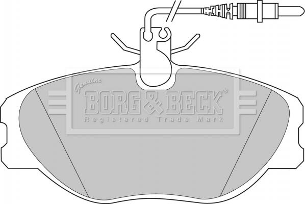 Borg & Beck BBP1438 - Тормозные колодки, дисковые, комплект autosila-amz.com