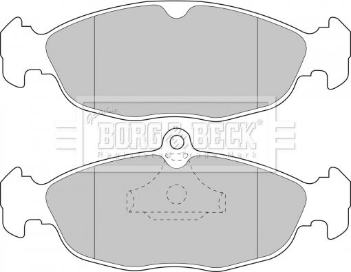 Borg & Beck BBP1791 - Тормозные колодки, дисковые, комплект autosila-amz.com