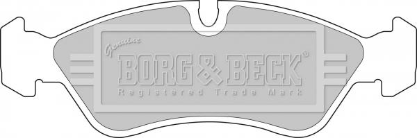 Borg & Beck BBP1423 - Тормозные колодки, дисковые, комплект autosila-amz.com