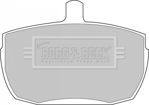 Borg & Beck BBP1422 - Тормозные колодки, дисковые, комплект autosila-amz.com