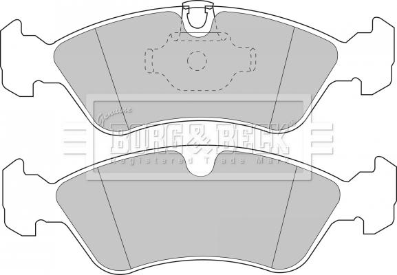 Borg & Beck BBP1474 - Тормозные колодки, дисковые, комплект autosila-amz.com