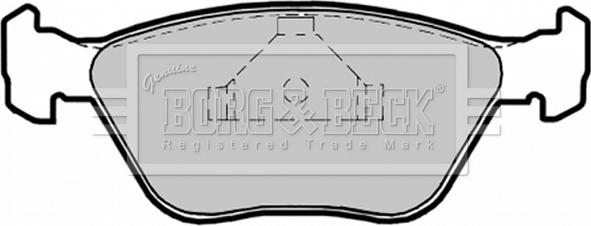Borg & Beck BBP1475 - Тормозные колодки, дисковые, комплект autosila-amz.com
