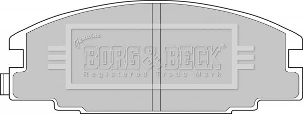 Borg & Beck BBP1476 - Тормозные колодки, дисковые, комплект autosila-amz.com