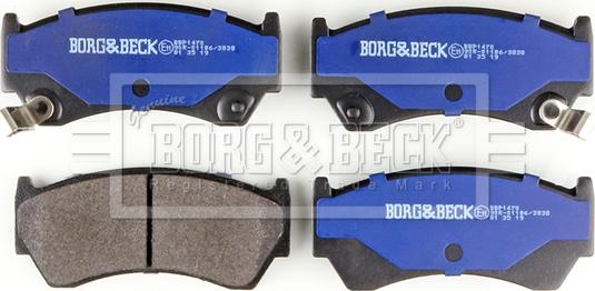 Borg & Beck BBP1470 - Тормозные колодки, дисковые, комплект autosila-amz.com