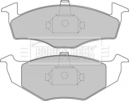 Borg & Beck BBP1471 - Тормозные колодки, дисковые, комплект autosila-amz.com