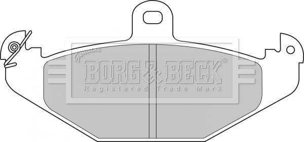 Borg & Beck BBP1478 - Тормозные колодки, дисковые, комплект autosila-amz.com