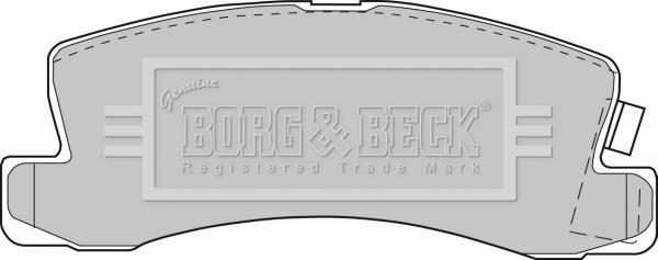 Borg & Beck BBP1477 - Тормозные колодки, дисковые, комплект autosila-amz.com