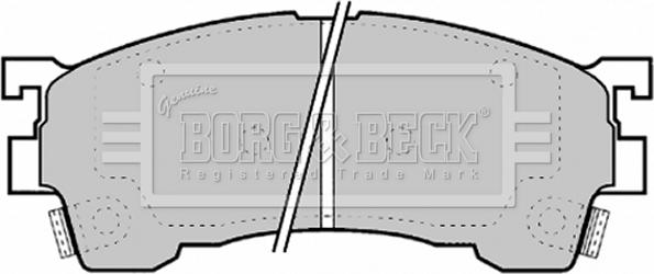 Borg & Beck BBP1594 - Тормозные колодки, дисковые, комплект autosila-amz.com
