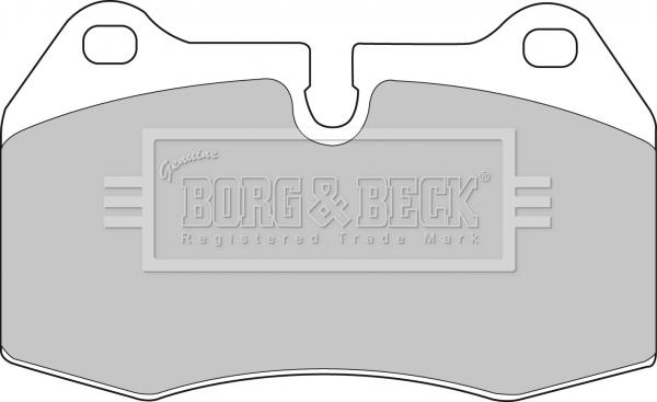 Borg & Beck BBP1596 - Тормозные колодки, дисковые, комплект autosila-amz.com