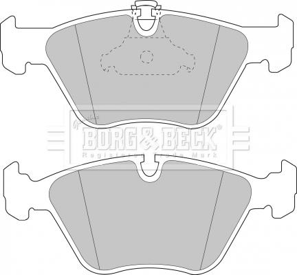 Borg & Beck BBP1590 - Тормозные колодки, дисковые, комплект autosila-amz.com