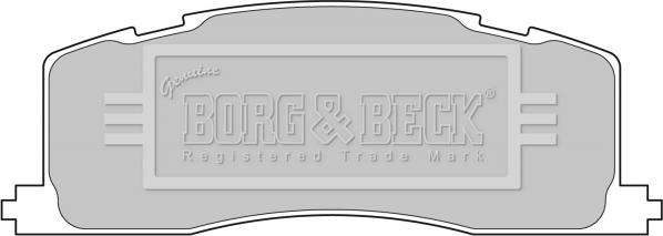 Borg & Beck BBP1593 - Тормозные колодки, дисковые, комплект autosila-amz.com