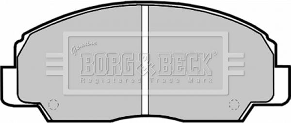 Borg & Beck BBP1592 - Тормозные колодки, дисковые, комплект autosila-amz.com