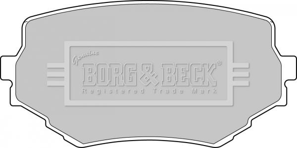 Borg & Beck BBP1597 - Тормозные колодки, дисковые, комплект autosila-amz.com