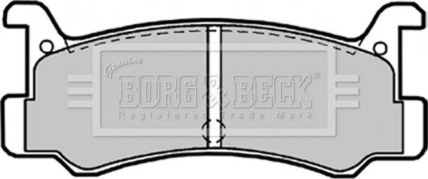 Borg & Beck BBP1540 - Тормозные колодки, дисковые, комплект autosila-amz.com