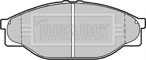 Borg & Beck BBP1548 - Тормозные колодки, дисковые, комплект autosila-amz.com