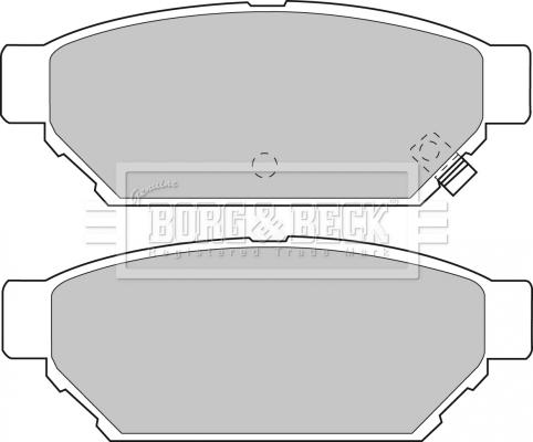 Borg & Beck BBP1543 - Тормозные колодки, дисковые, комплект autosila-amz.com