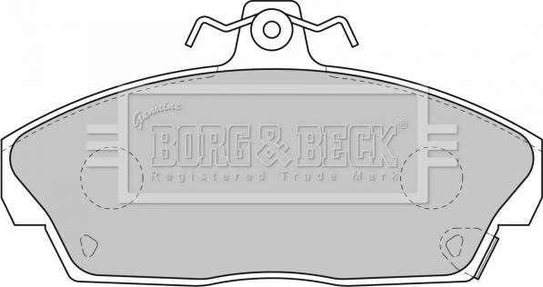 Borg & Beck BBP1559 - Тормозные колодки, дисковые, комплект autosila-amz.com