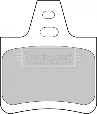 Borg & Beck BBP1550 - Тормозные колодки, дисковые, комплект autosila-amz.com