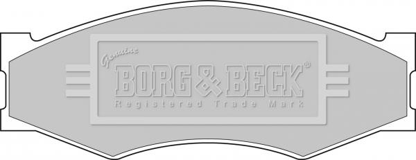Borg & Beck BBP1551 - Тормозные колодки, дисковые, комплект autosila-amz.com