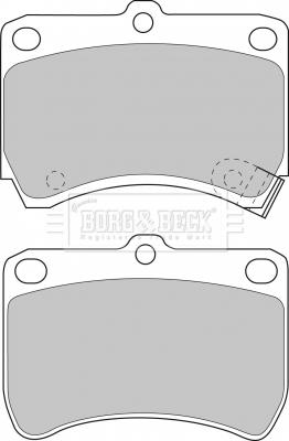 Borg & Beck BBP1553 - Тормозные колодки, дисковые, комплект autosila-amz.com