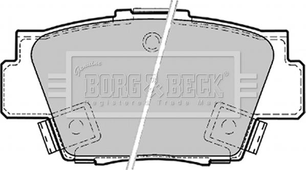 Borg & Beck BBP1569 - Тормозные колодки, дисковые, комплект autosila-amz.com
