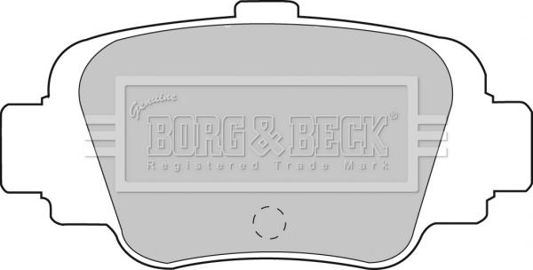 Borg & Beck BBP1560 - Тормозные колодки, дисковые, комплект autosila-amz.com
