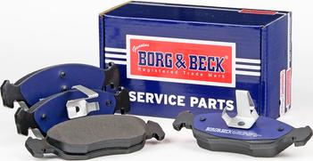 Borg & Beck BBP1505 - Тормозные колодки, дисковые, комплект autosila-amz.com