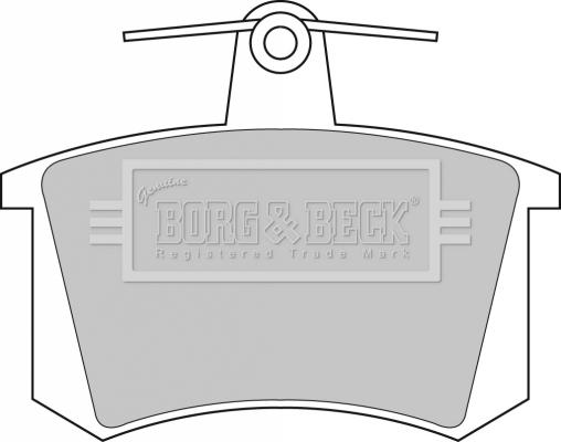 Borg & Beck BBP1503 - Тормозные колодки, дисковые, комплект autosila-amz.com
