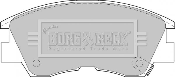 Borg & Beck BBP1511 - Тормозные колодки, дисковые, комплект autosila-amz.com