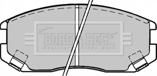 Borg & Beck BBP1518 - Тормозные колодки, дисковые, комплект autosila-amz.com