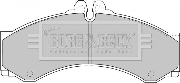 Borg & Beck BBP1589 - Тормозные колодки, дисковые, комплект autosila-amz.com