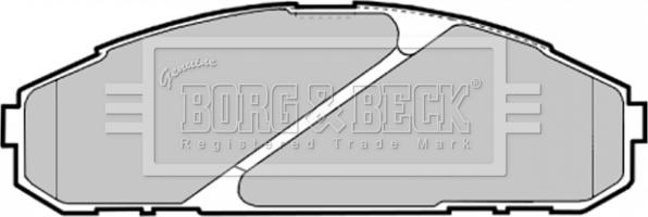 Borg & Beck BBP1585 - Тормозные колодки, дисковые, комплект autosila-amz.com