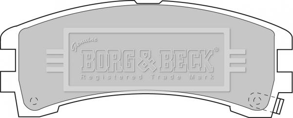 Borg & Beck BBP1586 - Тормозные колодки, дисковые, комплект autosila-amz.com