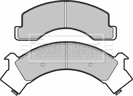 Borg & Beck BBP1580 - Тормозные колодки, дисковые, комплект autosila-amz.com