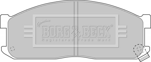 Borg & Beck BBP1536 - Тормозные колодки, дисковые, комплект autosila-amz.com